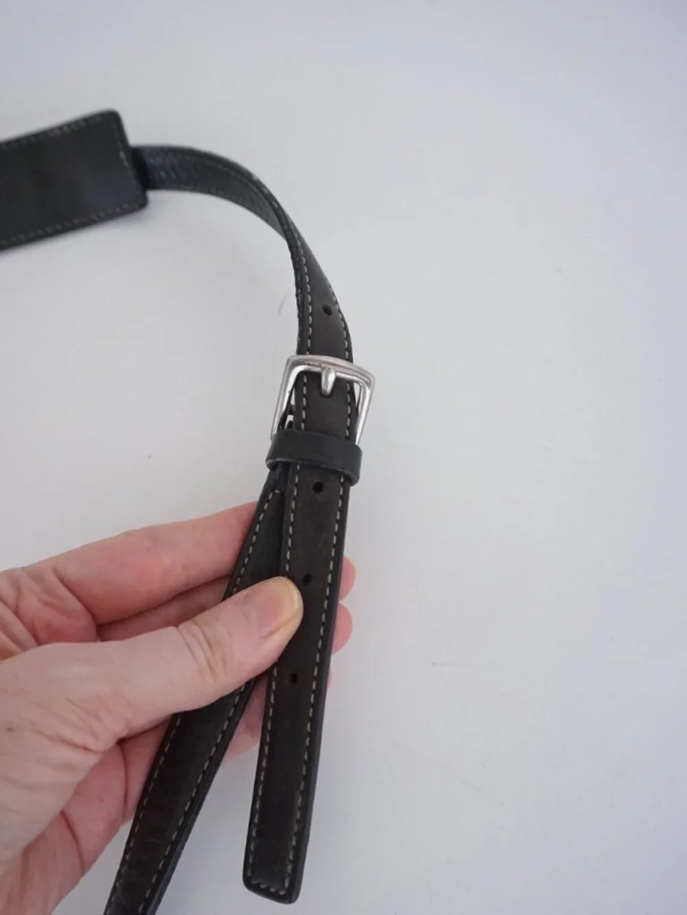 Vintage Coach 7775 Black Leather Buckle Flap Crossbody Structured Shoulder Bag - Picture 12 of 16